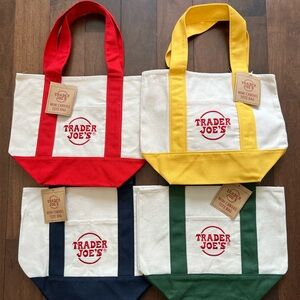Trader Joe's Mini Canvas Tote Bags